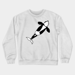 Jumping killer whale orca belly Crewneck Sweatshirt